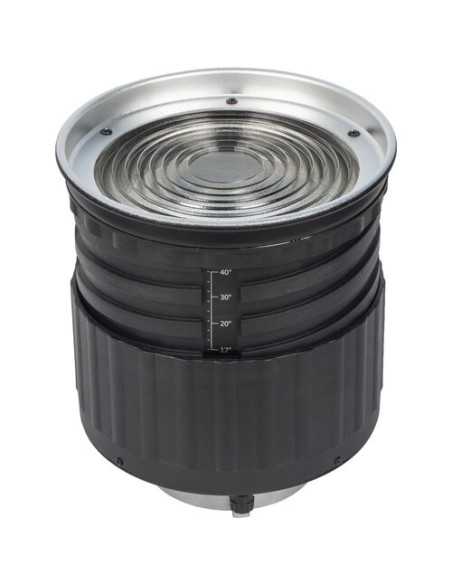 CAME-TV Fresnel Adattatore per obiettivo regolabile tra 12° Spot e 40° Flood con attacco Bowens