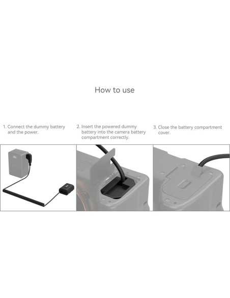 SmallRig cavo di alimentazione D-Tap a finta batteria per Sony NP-FZ100