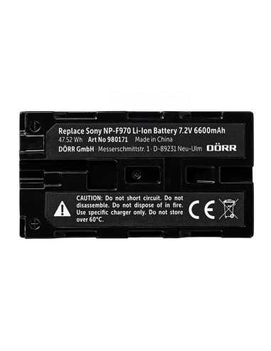 DÖRR Lithium Ion Battery NP-F970, 6600 mAh 7.2 V