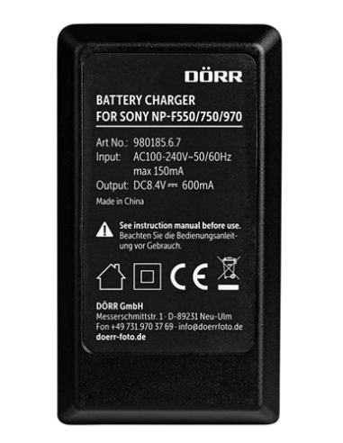 DÖRR Lithium-Ion Charger with 2x Sony NP-F550