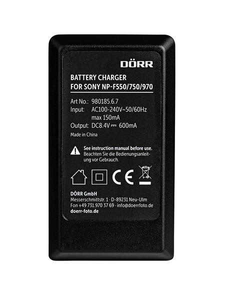 DÖRR Lithium-Ion Charger with 2x Sony NP-F550