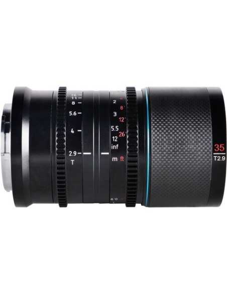 Sirui Obiettivo 35MM T2.9 1.6X Carbon Fiber Full-Frame Anamorphic Video Sony E-Mount (Neutral Flare)