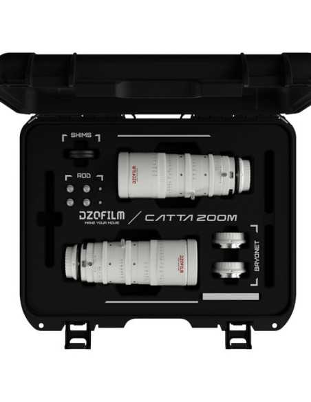 DZOFilm Bundle 2 Obiettivi Catta FF 18-35/35-80mm T2.9 Cine (Sony E, Bianco)