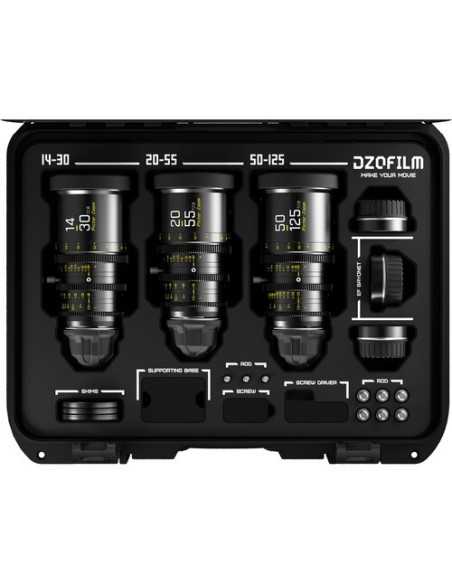 DZOFilm Pictor Zoom Bundle 3 obiettivi 14-30/20-55/50-125MM T2.9 PL | EF