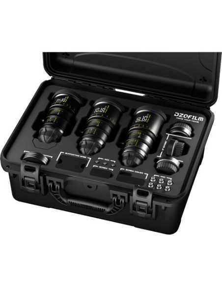 DZOFilm Pictor Kit zoom T2.8 Super35 con 3 obiettivi (attacco PL ed EF, Nero)