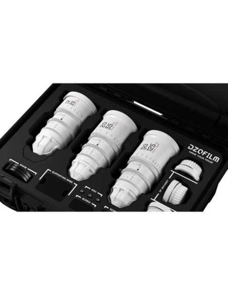 DZOFilm PICTOR ZOOM 3x Lens Bundle 12-25/20-55/50-125mm T2.9 PL | EF - White
