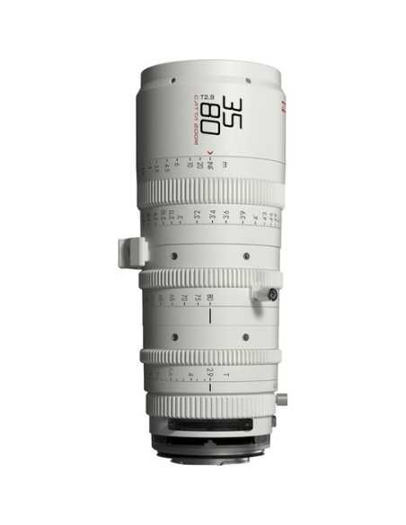 DZOFilm Catta 35-80mm T2.9 Cine Zoom Lens-Attacco E (Bianco)