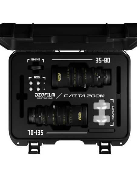 DZOFilm Catta 35-80mm e 70-135mm T2.9 Cine Zoom 2-Lens Bundle -Attacco E (Nero)