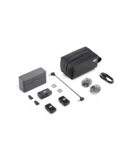 DJI Mic 2 2-Person Compact Digital Wireless Microphone System/Recorder for Camera & Smartphone (2.4 GHz)