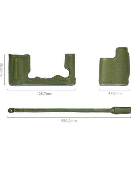 SmallRig Leather Half Case Kit for FUJIFILM X-T50 (Green)
