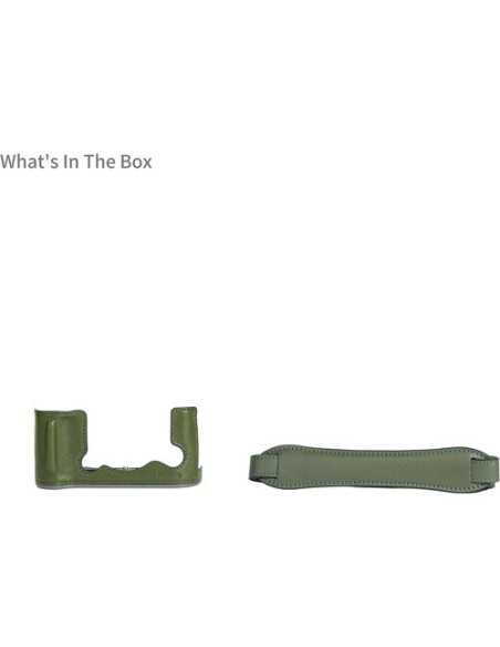 SmallRig Leather Half Case Kit for FUJIFILM X-T50 (Green)