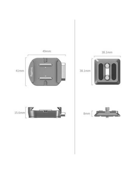 SmallRig HawkLock H38 Arca-Swiss Quick Release Mount Plate