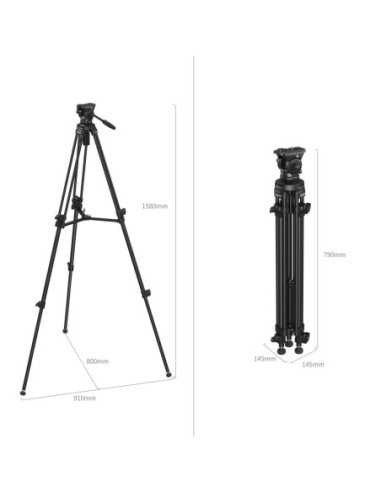 SmallRig Lightweight Video Tripod Kit AD-50 Lite