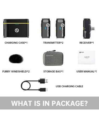 Hollyland LARK C1 DUO Type C per Iphone (Black)