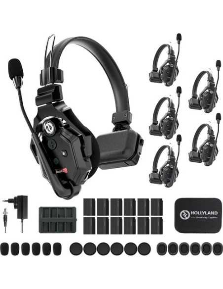 Hollyland Solidcom C1-6S sistema intercom wireless full duplex con 6 cuffie