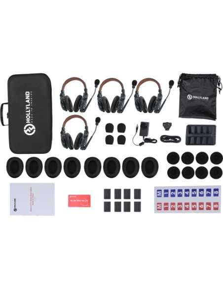 Hollyland Solidcom C1 Pro4s-DH sistema intercom Wireless con 4 ENC (Double-Ear)
