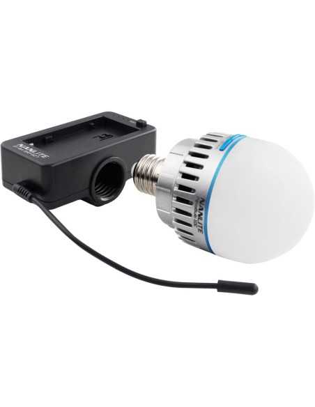 Nanlite Adattatore batteria NP-F per Pavobulb E27