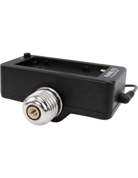 Nanlite Adattatore batteria NP-F per Pavobulb E27
