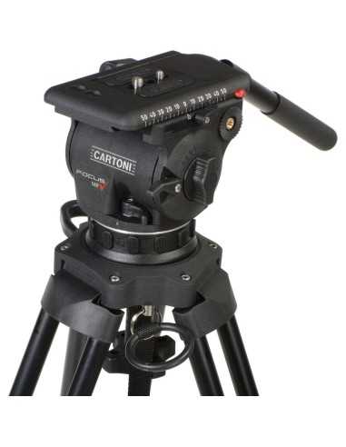 Testa fluida Cartoni Focus 12 con sistema...