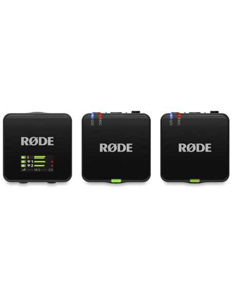 RØDE Wireless GO (Gen 3) per 2 persone (2,4 GHz, nero) Sistema/registratore microfonico wireless digitale compatto