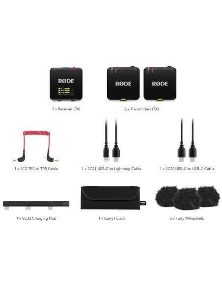 RODE Wireless GO (Gen 3) 2-Person Compact Digital Wireless Microphone System/Recorder (2.4 GHz, Black)