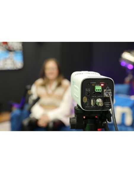 PTZOptics Videocamera Studio 4K con zoom ottico 12x (bianca)