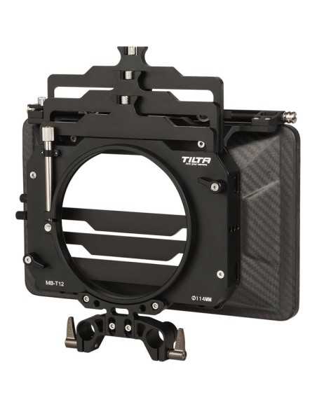 Tilta MB-T12 Three Stage 4 x 5.65" Carbon Fiber Clamp On Matte Box w/ 15mm Rod Adapter
