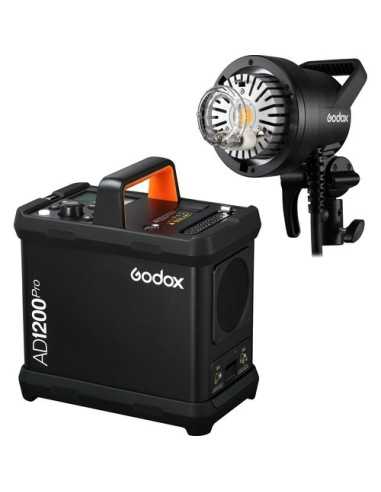 Godox kit flash AD1200 PRO con batteria esterna