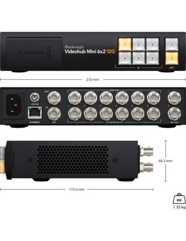 Blackmagic Design Videohub Mini 6x2 12G Router