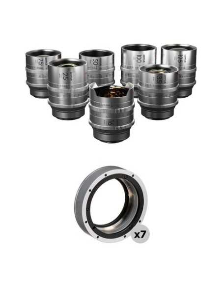 DZOFilm VESPID kit Retrò 7-Lenti Kit EF argento Retro' e Custodia Rigida