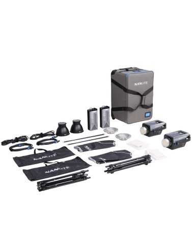 Nanlite FC-500B 2-Light Trolley Case Kit con...
