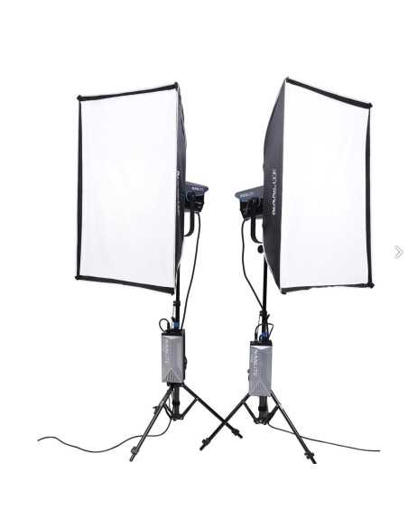 Nanlite FC-500B 2-Light Trolley Case Kit con Light Stand