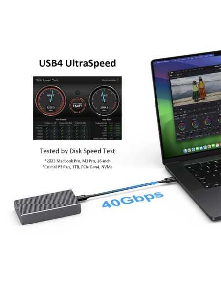 LMP SSD DataFlash USB4 0TB, NVMe PCIe SSD Enclosure USB4 (40 Gbit/s)