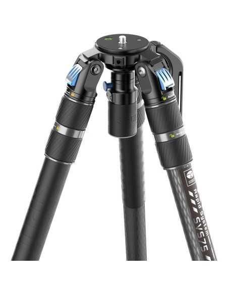 Sirui Treppiede SVS75 Rapid-System in fibra di carbonio con testa fluida SVH15 (75 mm)