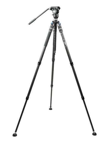 Sirui SVS60+S3 One-Step Height-Adjustment Carbon Fiber Video Tripod Kit