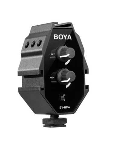 Boya Audio Adapter BY-MP4 for Smartphone, DSLR...