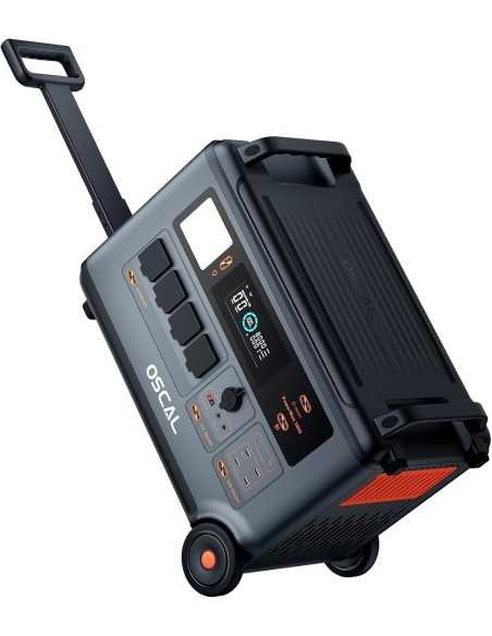 Rental OSCAL PowerMax 3600 Portable Power Station 3600Wh LiFePO4, 3600W (peak 6000W)