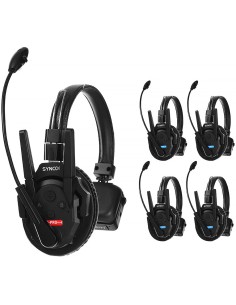 Noleggio Synco Xtalk XPro5 Wireless Intercom System con 5 cuffie monoauricolare (2,4 GHz)