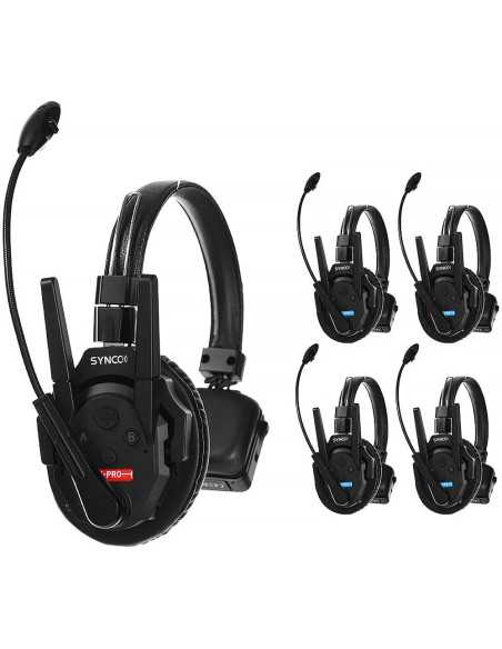 Rental Synco Xtalk XPro5 Wireless Intercom System with 5 Single Earphones (2.4GHz) 500m