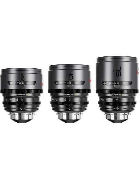 DZOFilm 2x anamorphic Prime A set 28/40/75mm T2.1 -Neutral Coating- PL&EF mount (meter)
