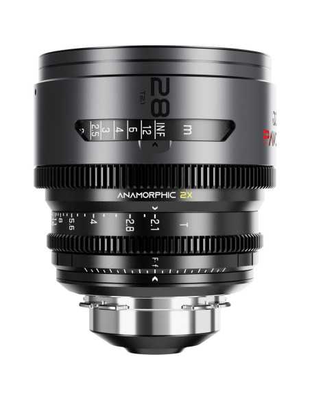 DZOFilm 2x anamorphic Prime A set 28/40/75mm T2.1 -Neutral Coating- PL&EF mount (meter)