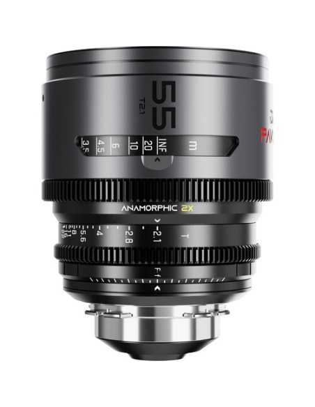 DZOFilm 2x anamorphic Prime B set 32/55/100mm T2.1 -Rivestimento Neutro- Attacco PL e EF (metri)