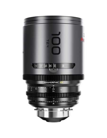 DZOFilm 2x anamorphic Prime B set 32/55/100mm T2.1 -Rivestimento Blu- Attacco PL e EF (metri)