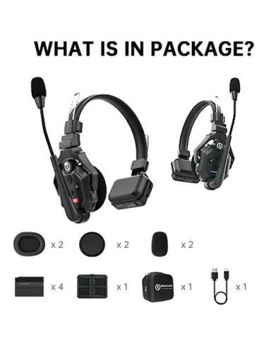 Hollyland Solidcom C1-2S Full-Duplex Wireless...