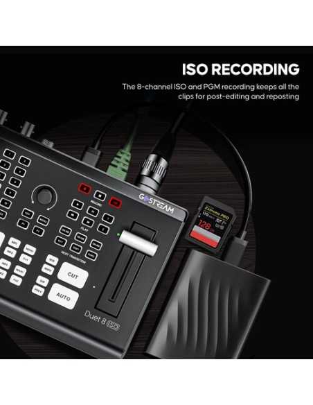 Osee GoStream Duet 8 ISO 8-Channel Video Switcher NDI|HX