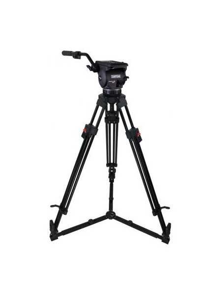 Cartoni FOCUS 12 2-St Alu Red Lock (Testa HF1200, treppiede T631/2, sacca C107)