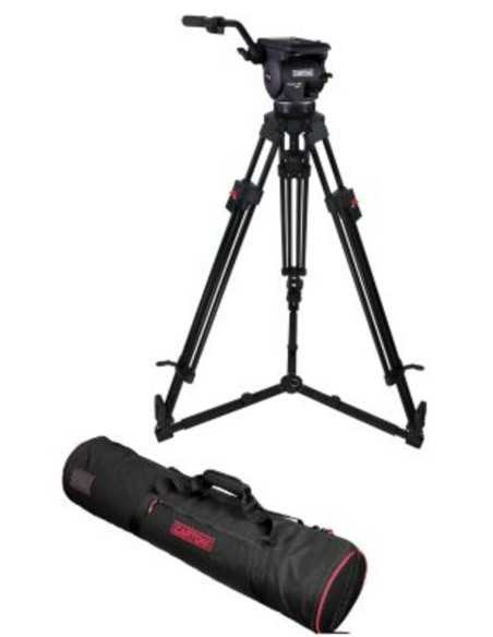 Cartoni FOCUS 12 2-St Alu Red Lock (Testa HF1200, treppiede T631/2, sacca C107)
