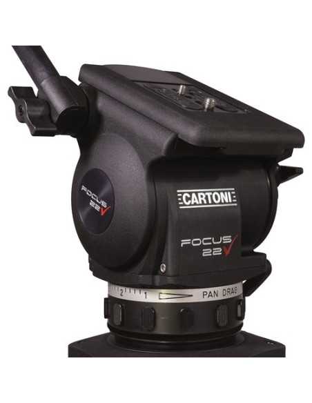 Cartoni FOCUS 22 2-St CRB Smart Stop SDS (Testa HF2200, treppiede T728/2C, sacca C928/2)