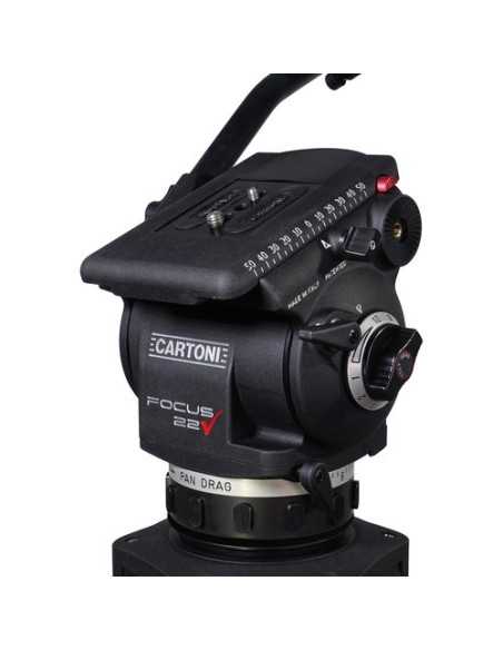 Cartoni FOCUS 22 1-St ALU (Testa HF2200, treppiede T723, sacca C928)