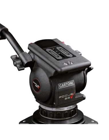 Cartoni C20-S 1-St CF (Testa H513, treppiede...